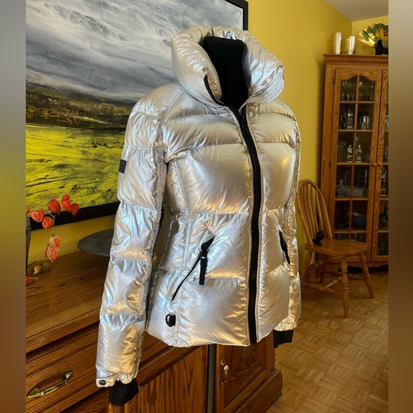 SAM Freestyle Iconic Silver Puffer Jacket - Picture 5 of 14